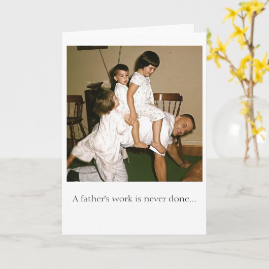 Vater Horsing herum Karte (Gelbe Blume)