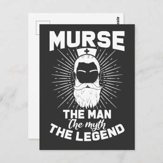 Vater-Hospital-Spaß für die weibliche Krankenschwe Postkarte (Vorne/Hinten)