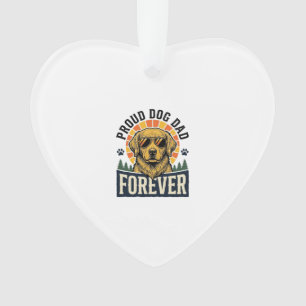 Vater-Hund-Shirt Vintage Golden Retriever Retro-De Ornament