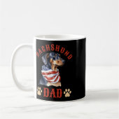Vater Hund Vatertag 4. Juli Kaffeetasse (Links)