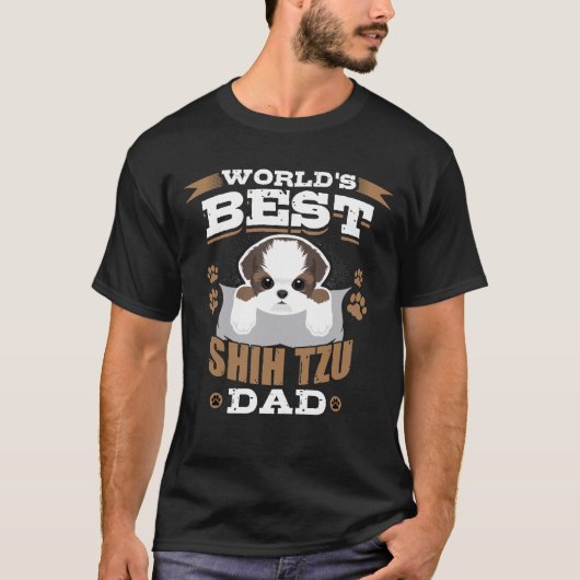Vater-Hundeinhaber des Shih Tzu der Welt bester T-Shirt (Vorderseite)
