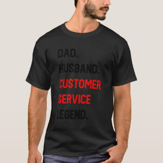 Vater Husband Customer Service Legende Funny Offic T-Shirt