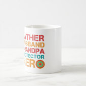 VATER HUSBAND GRANDPA PROTECTOR HERO KAFFEETASSE (Mittel)