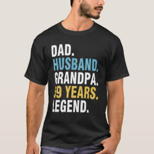 Vater Husband Opa 59 Jahre Altes Glück Geburtstag T-Shirt