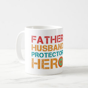 Vater Husband Protector Hero Kaffeetasse