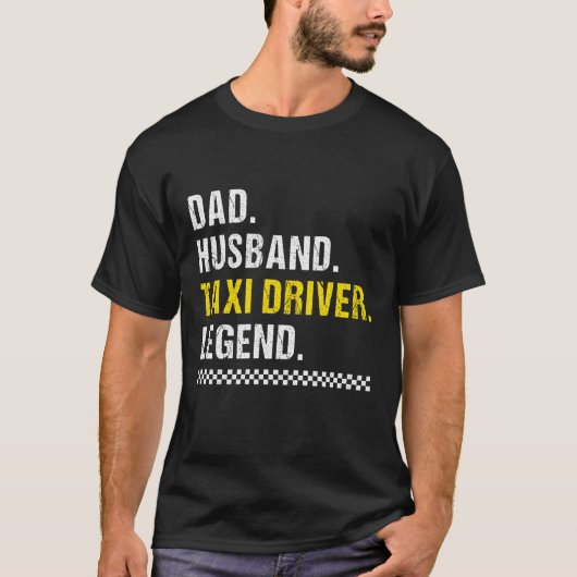 Vater Husband Taxi Fahrer T-Shirt (Vorderseite)