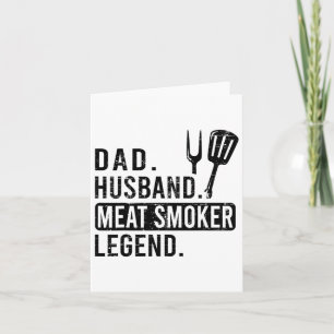 Vater. Husbynd. Fleisch Raucher. Legende. -Bbq Karte
