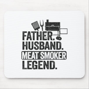 Vater Husbynd Fleisch Räucher Legende Grillen Dad Mousepad