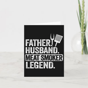 Vater Husnd Fleischräucher Legende Grillen Dad Fle Karte