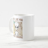 Vater I Liebe dich in jedem Universum Kaffeetasse (Vorderseite Links)