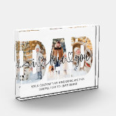 Vater I Liebe Sie 3 Foto Collage Script Herz (Links)