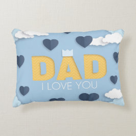 Vater I Liebe Sie, Vatertagsgeschenk Dekokissen