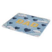 Vater I Liebe Sie, Vatertagsgeschenk Schneidebrett (Ecke)
