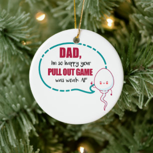 Vater, ich bin so froh, dass dein Pull-Out-Spiel s Keramik Ornament
