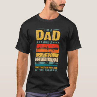 Vater ich bin Vater und Bauleiter Nichts T-Shirt