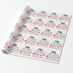 Vater, ich werde immer dein kleines Mädchen sein, Geschenkpapier