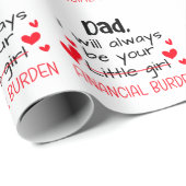 Vater, ich werde immer dein kleines Mädchen sein, Geschenkpapier (Rolleneckpunkt)