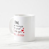 Vater, ich werde immer dein kleines Mädchen sein, Kaffeetasse (Vorderseite Links)