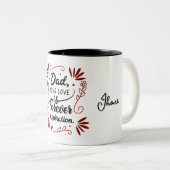 Vater Ihre Liebe ist für immer Inspiration Zitat T Zweifarbige Tasse (VorderseiteRechts)