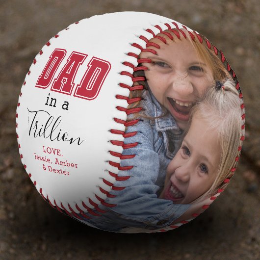 Vater im Foto einer Billion Baseball