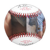 Vater im Foto einer Billion Baseball (Vorderseite)