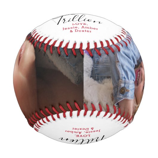 Vater im Foto einer Billion Baseball (Vorderseite)