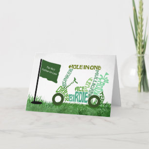 Vater im Gesetz Geburtstag Par-fect Golf Cart in W Karte