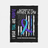 Vater im Gesetz Selbstmordbewusstsein Amerika Fleecedecke (Vorderseite)