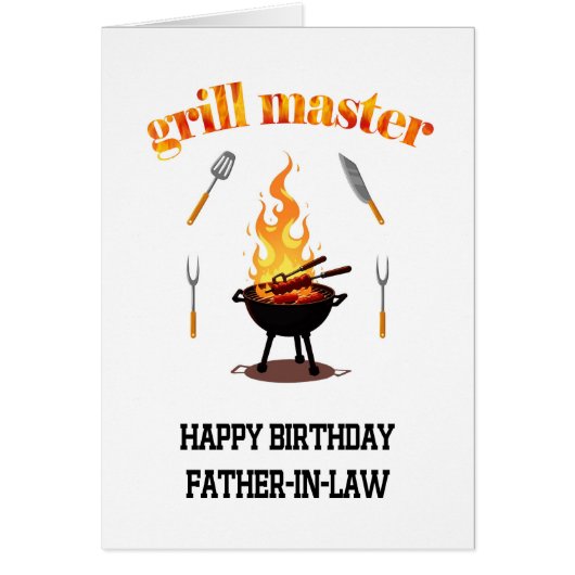 Vater im Law Grill Master Geburtstag (Vorne)
