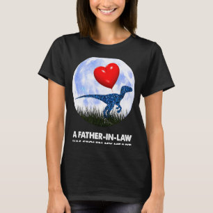 Vater im rechten Rex Dinosaurier-Spaß T-Shirt