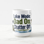 Vater im See-Modus: Kaffeetasse mit Angelmotiv (Mittel)
