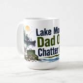 Vater im See-Modus: Kaffeetasse mit Angelmotiv (Vorderseite Links)