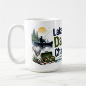 Vater im See-Modus: Kaffeetasse mit Angelmotiv (Links)