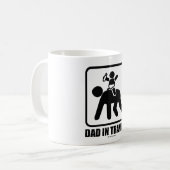 Vater im Training Kaffeetasse (Vorderseite Links)