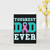 Vater immer - Geschenk für Schilddrüsenkrebs Karte (Gelbe Blume)