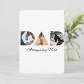 VATER: Immer mein Held Einladung (Stehend Vorderseite)