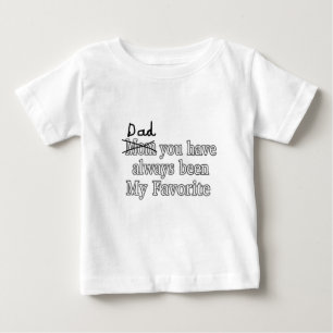Vater immer mein lustiger Witz-Lieblingsvatertag Baby T-shirt