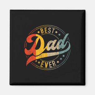 Vater immer Vintage Farben Retro Väter Tag Geburts Magnet