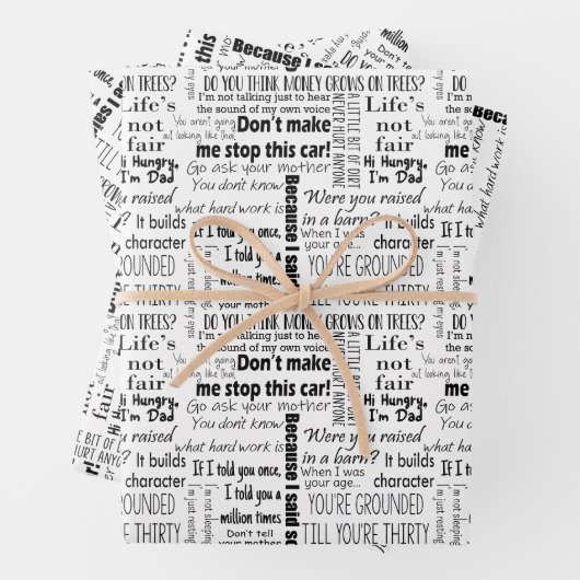 Vater-Ims Geschenkpapier Set (Beispiel)