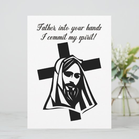 Vater, in deine Hände bekenne ich meinen Geist! (Stehend Vorderseite)