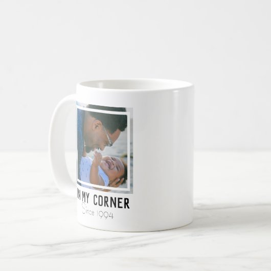 Vater - In meiner Ecke - Superheld Kaffeetasse (Vorderseite Links)