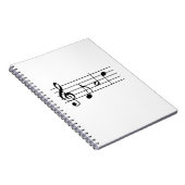 Vater in Musiknoten geschrieben Notizblock (Rechte Seite)