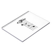 Vater in Musiknoten geschrieben Notizblock (Linke Seite)