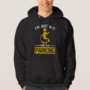 Väter in Rollstuhlnutzern Ich bin nur wegen des Be Hoodie