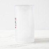 Vater in Rot, Weiß und Blau Mattglas Bierglas (Mittel)