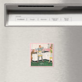 VATER IN SCHÜRZE RETRO 1950 MAGNET (In Situ (Geschirrspüler))