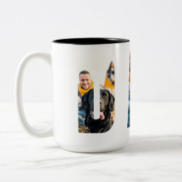 Vater individuell anpassbare Bilderrahmen Vatertag Zweifarbige Tasse