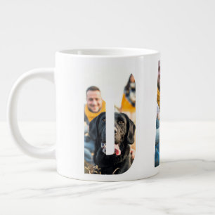 Vater individuell anpassbare Foto Rahmen Vatertag Jumbo-Tasse