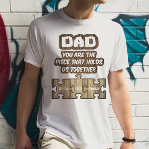 Vater Inspirierender Spruch mit Familiennamen T-Shirt