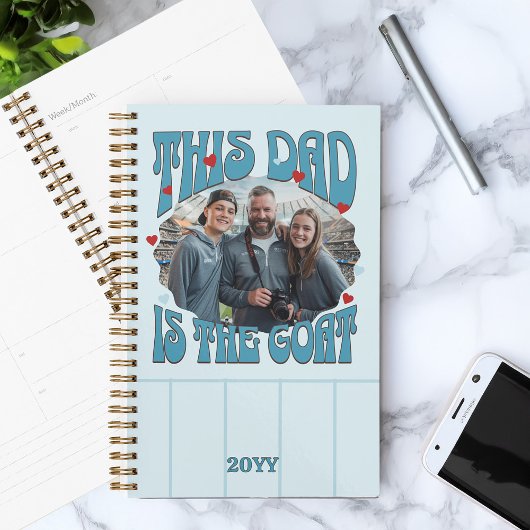 Vater ist das Foto der Ziege Blue Red Retro Planer